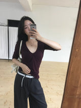 V-Shirring Tee
