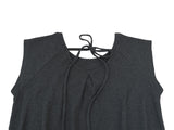 ピンタックワッフルフレアドレス  / gray
