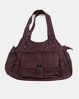 Sissu Pocket Buckle Leather Shoulder Crossbody Bag