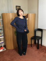 テンセルリブTシャツ
