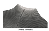 Diagonal-Gradient-Knit-Zip-Up - 2COLOR