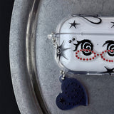 【MADE】 Megane Girl AirPods Case – Black (★Keyring & Sticker Set)