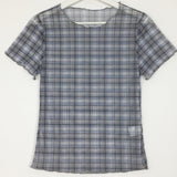 Check Sheer Short Sleeve (2color)
