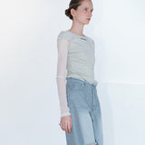 Shimizu pattern tee beige