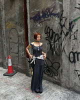 Scarf Set Eyelet Sleeveless & Skirt Two-Piece Set