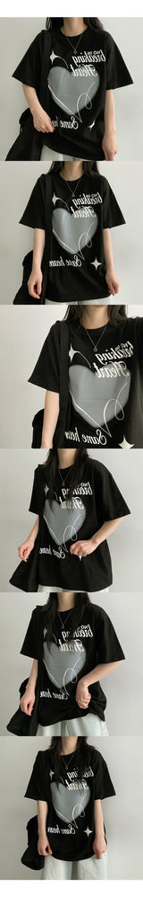 Seat Heart Short Sleeve T-shirt