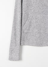 WOOL BUTTON HOOD TEE