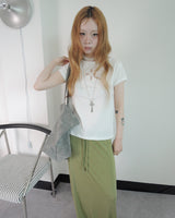 BLOOM CUT-OUT SHORT SLEEVE T-SHIRT