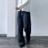 Midnight Navy Extra-Wide Trousers
