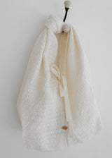 Knot Tweed Mini Tote Bag_Beige