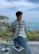 Chief Wish Dangara Open Collar Ban Pal Knit