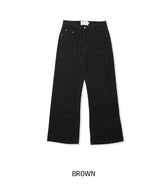 ライデン コットン セミフレア パンツ
