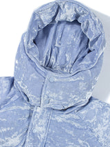 (DUCK DOWN) VELVET DOWN CROP PUFFER PADDING_Sky Blue
