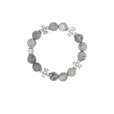 Chrome X-Gray Gemstone Bracelet