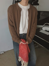 ASCLO Heavy Crop Knit Cardigan (3color)