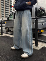 Obside doubleback denim pants