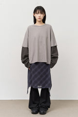 (W) Hike Checked Wrap Skirt