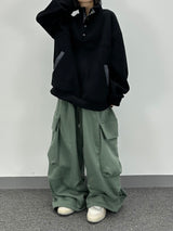 ビッグワイドフリースパンツ