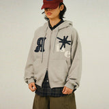 DO RIZE Patch Crop Hoody Zip-up