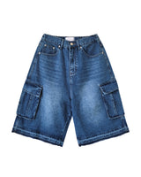 Faded Vintage Bermuda Cargo Denim
