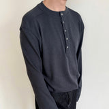 ロングスリーブ ヘンリー シャツ