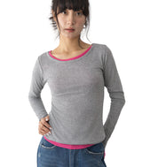 デュオUネックロングスリーブTシャツ