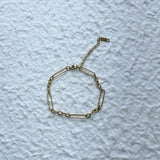 Antique Gold Geometric Bracelet
