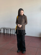 Beaunish Frill Layered Banding Skirt Pants