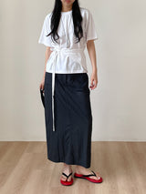Wrap Raglan Short Sleeve T-shirt