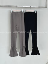 Pintuck Shirring Bootcut Long Pants
