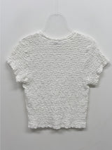 エンボスド リンクル ショート スリーブ Tシャツ