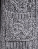 Morgan Toggle Cable Knit Zip-Up