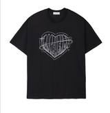 フェイスハートボクシーフィット半袖Tシャツ