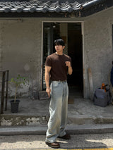 Fitz stripe denim pants