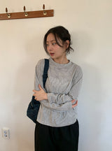ボカンボーダーラウンド長袖Tシャツ