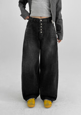 [MADE] All-Pin Buttonfly Balloon Denim Pants