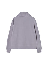 BUTTON UP CARDIGAN PURPLE