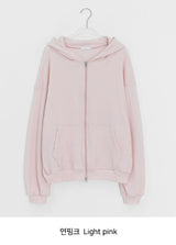 [unisex] Shikyo Waffle Two-Way Over Hood Zip-Up