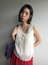Veil Ruban Layer Sleeveless (2color)