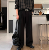 Ever Ranger Round Tuck Side Banding Semi-Wide Slacks