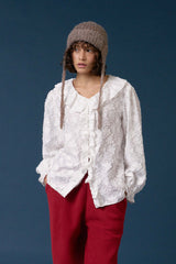 Flor frill blouse_white