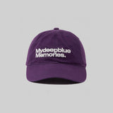 MM MY MEMORIES ウォッシュドキャップ (PURPLE)