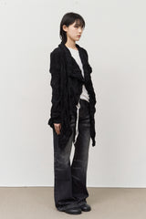 (W) Raven Wrinkled Cardigan