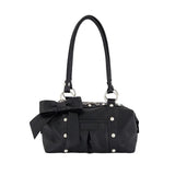 RIBBON STUD BAG [BLACK]