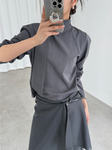 mui tie 2way blouse (2color)