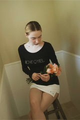  Eyelet slit skirt (white)