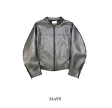 With Biker Leather Jacket