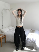 RIBBON BALLOON PANTS (2C)