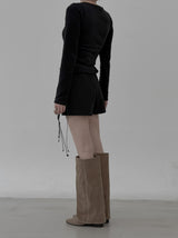Merve Wrap Skirt Pants