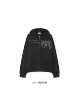 Post Printed Zip Hoodie